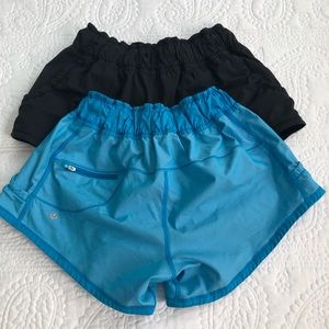 Blue lululemon shorts - no liner!  Sz 4
